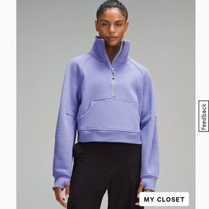 Lululemon Scuba oversized funnel neck half zip